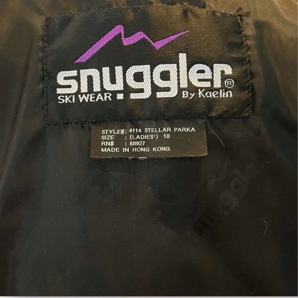 Vintage Kaelin Ski Wear Snuggler insulated jacket purple red geometric like new - Picture 15 of 16